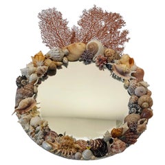 Sea Shell Grotto Round Mirror