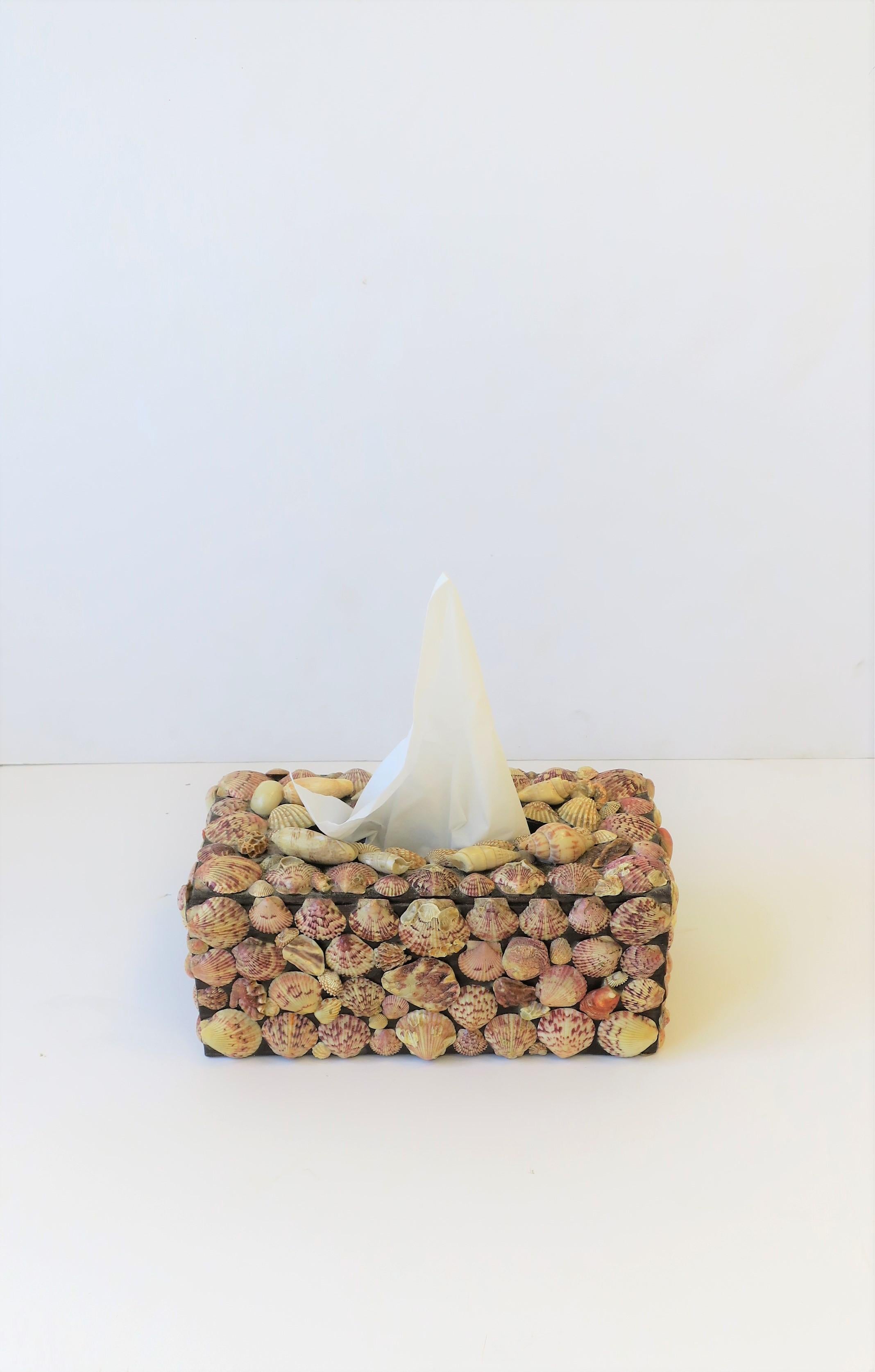 Seashell Tissue Holder Cover Box (Nordamerikanisch) im Angebot