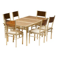 Ensemble de salle à manger d'appoint Hugonet, France, années 1970