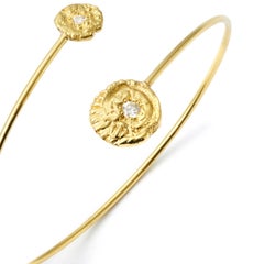 Susan Lister Locke “Sea Star” & “Seaquin” Bangle Bracelet with 0.20ct Diamonds