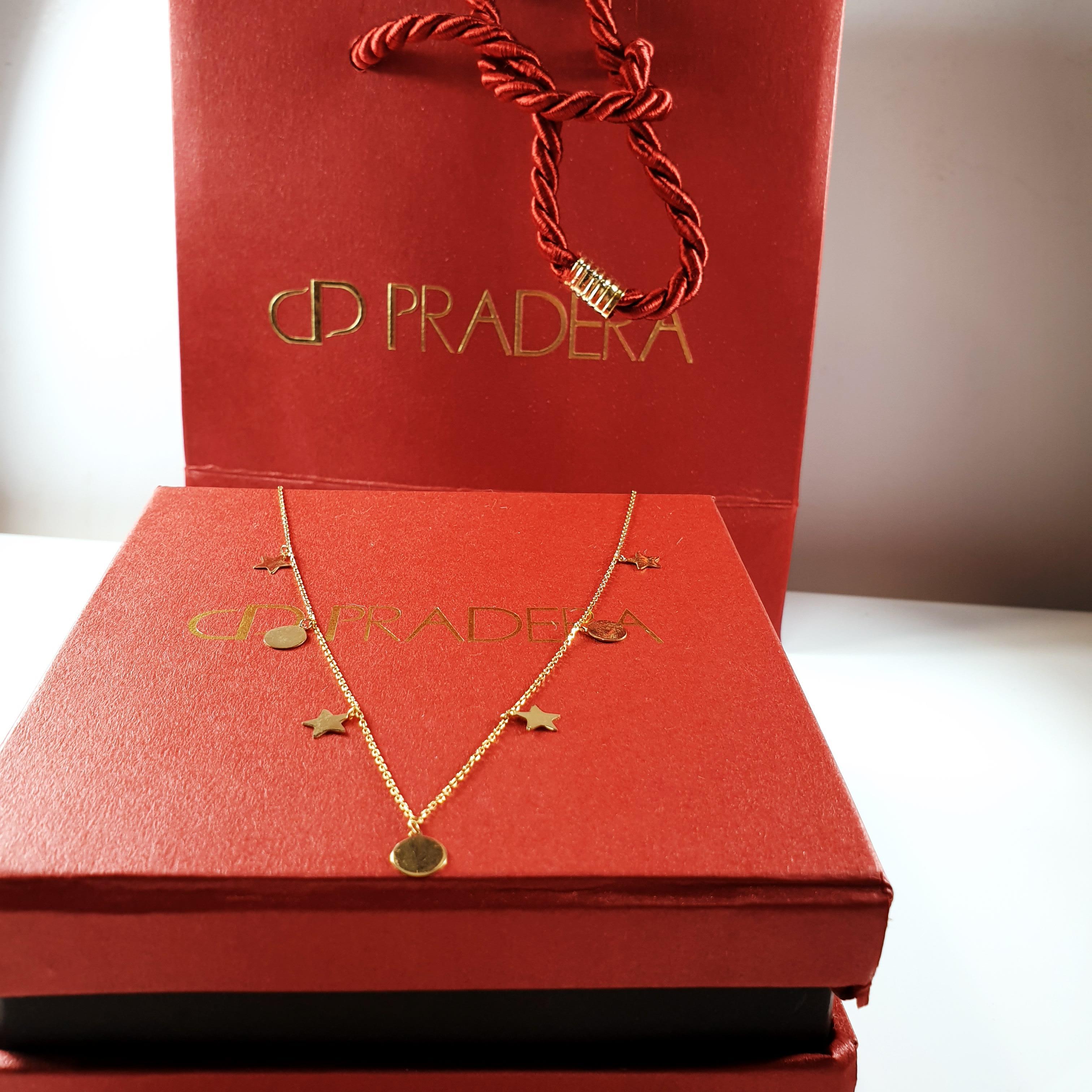 Sea Star Charm Collection with Tokens Necklace 18 Karat Yellow Gold In New Condition For Sale In Bilbao, ES