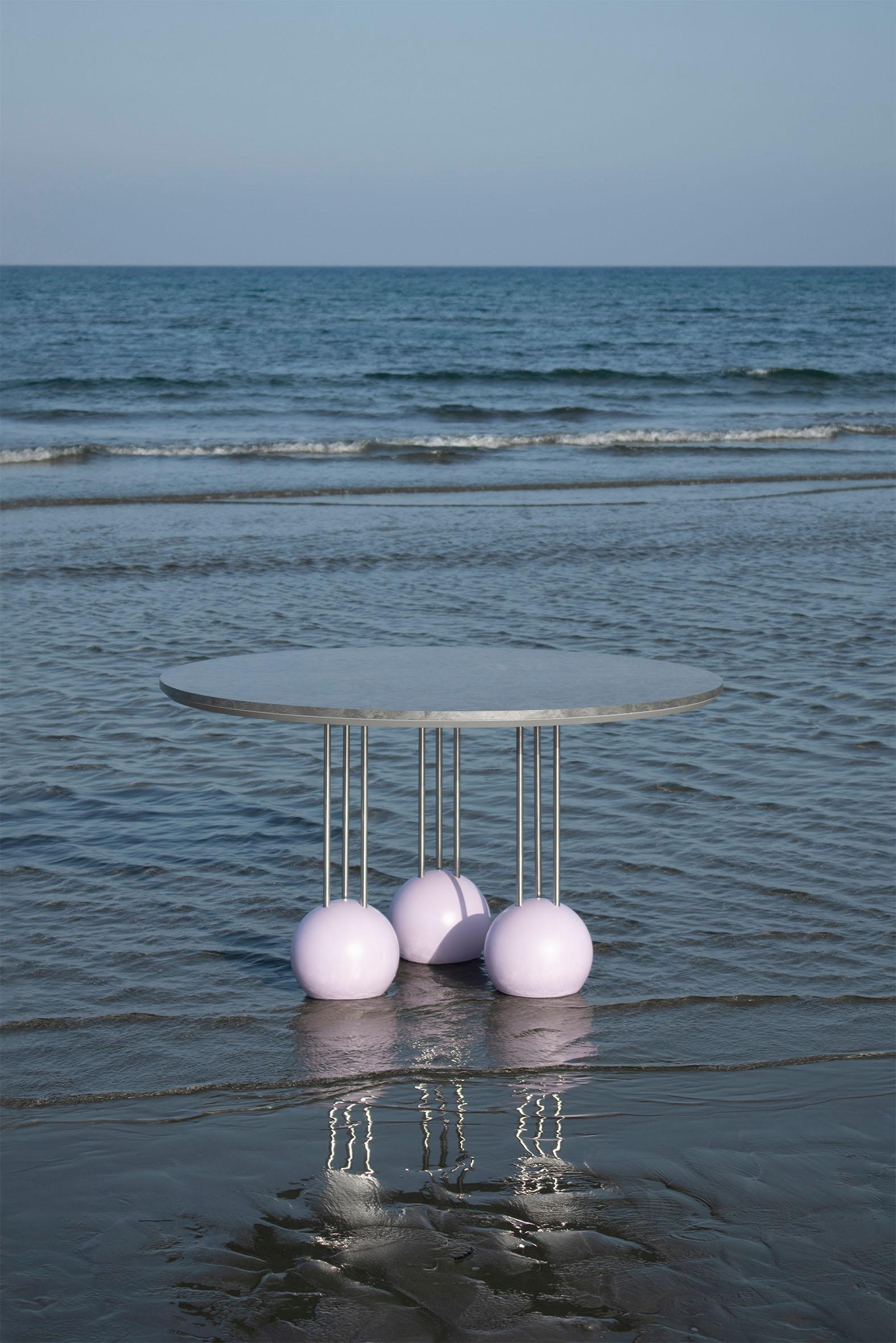 Contemporary Sea Surface High Table by Studio Christinekalia For Sale