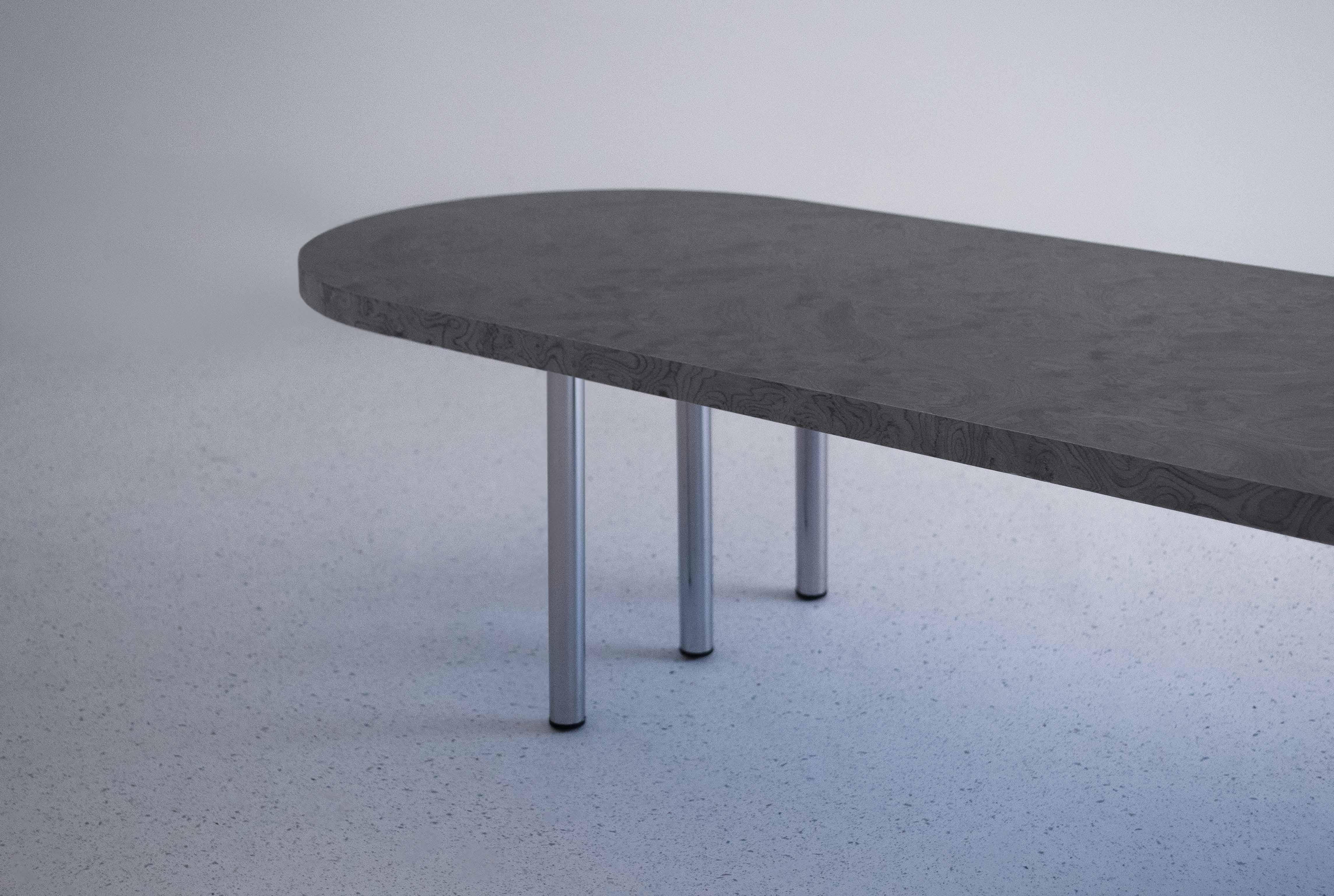 Veneer Sea Surface Long Low Table by Studio Christinekalia For Sale