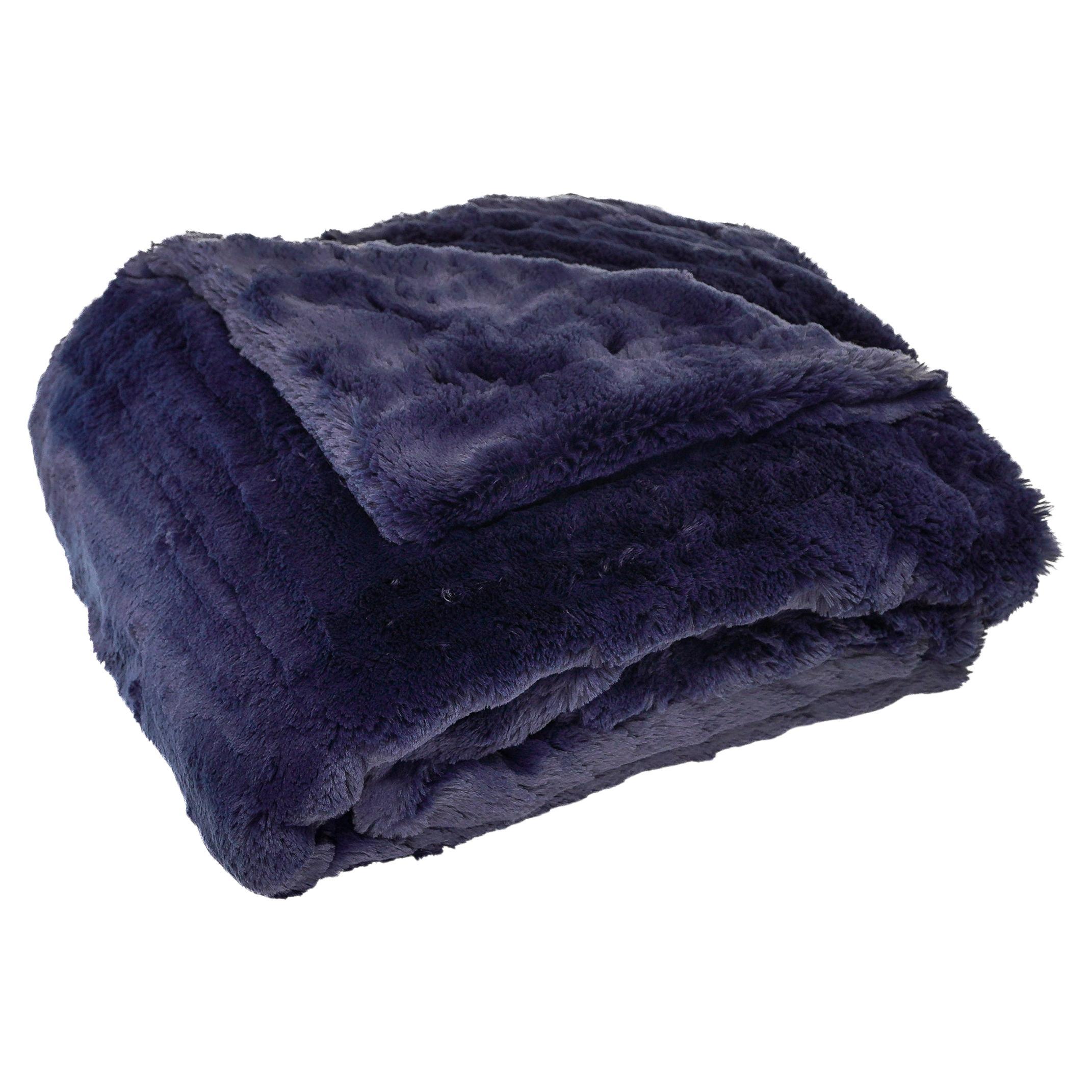 Carmel Cuddle All-Season Blanket in Navy by Sea to Me
