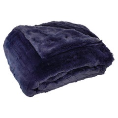 Couverture toute saison Carmel Cuddle en bleu marine « Sea to Me »