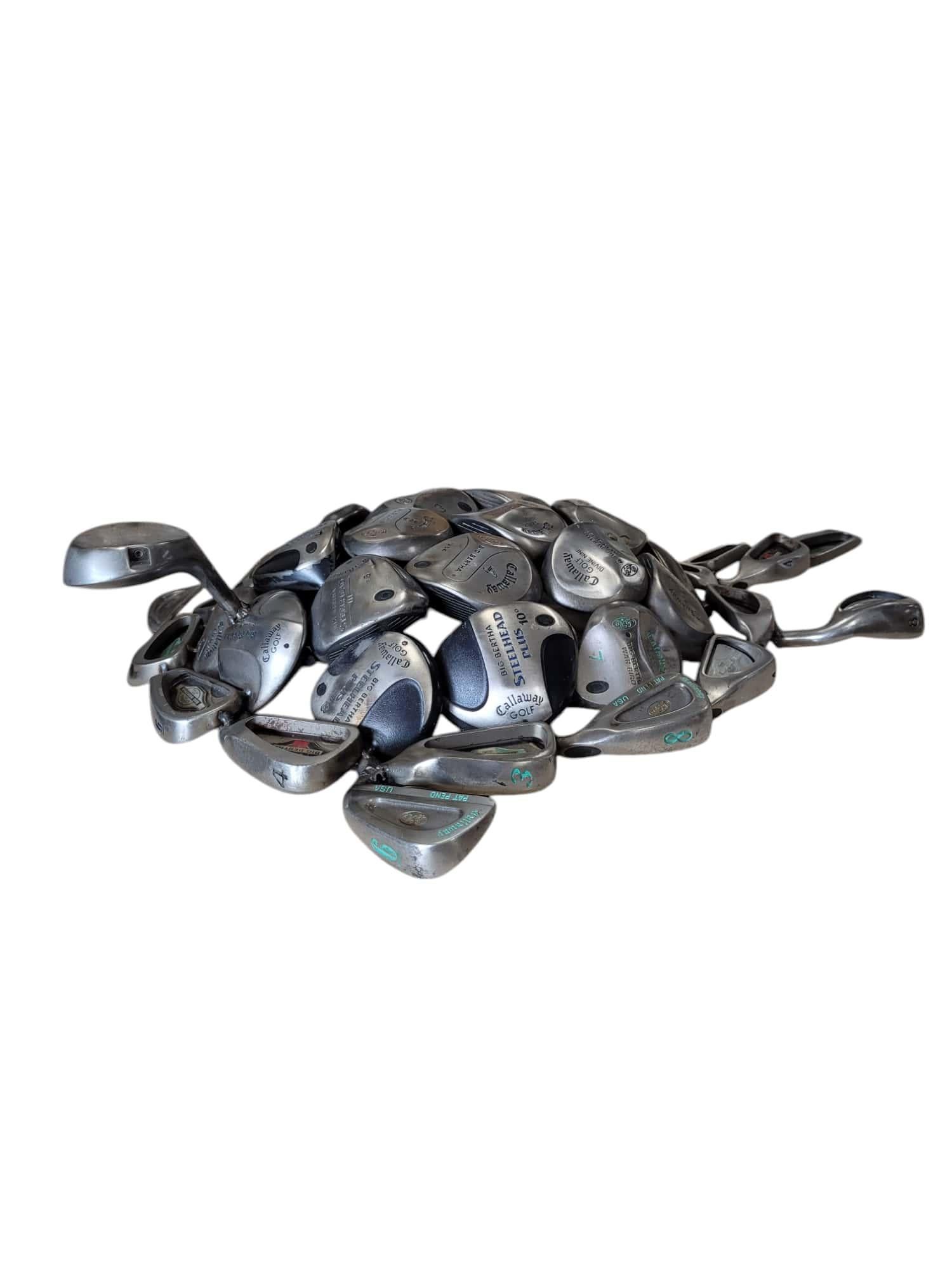 Escultura de tortuga marina hecha con palos de golf Callaway antiguos en Nuevo estado para la venta en North Palm Beach, FL