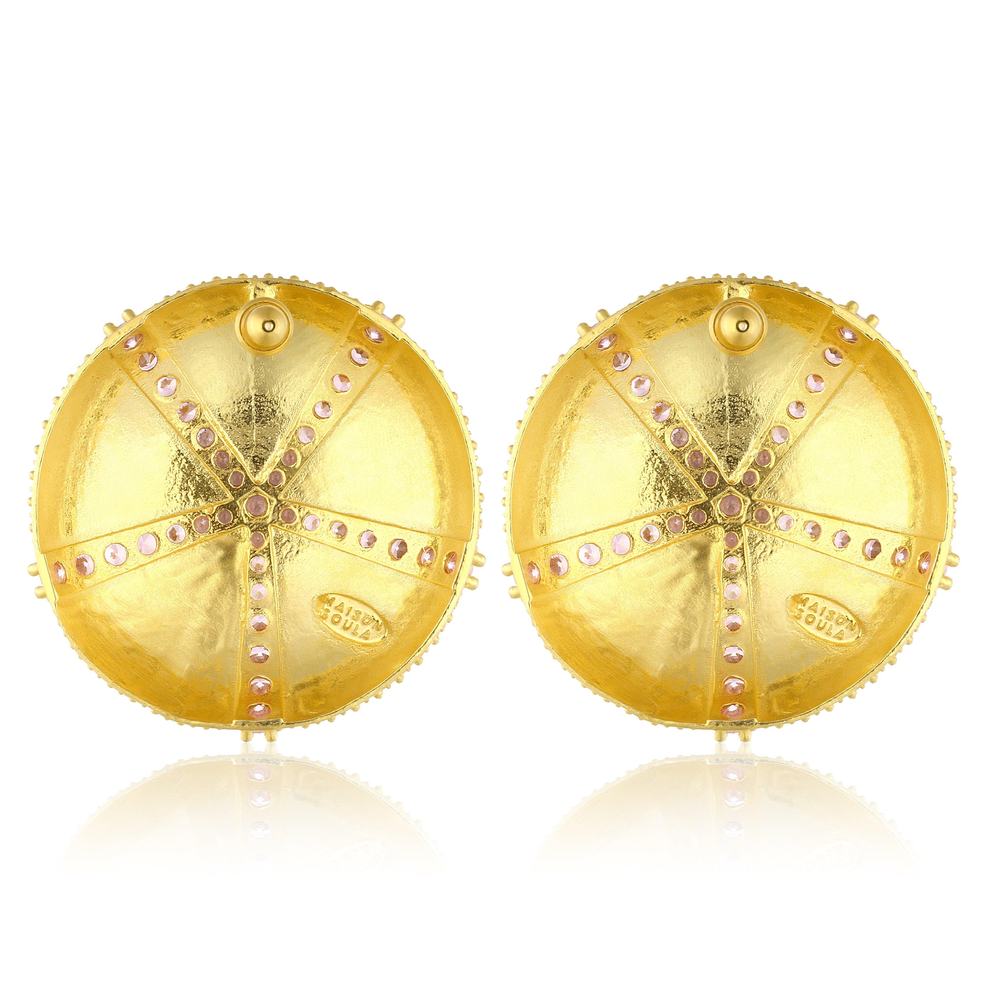 - **Chic Statement Piece**: The Sea Urchin Earrings are a bold, eye-catching accessory that, despite their striking appearance, are incredibly lightweight and comfortable to wear.

- **Versatile Style**: These earrings are not only perfect for