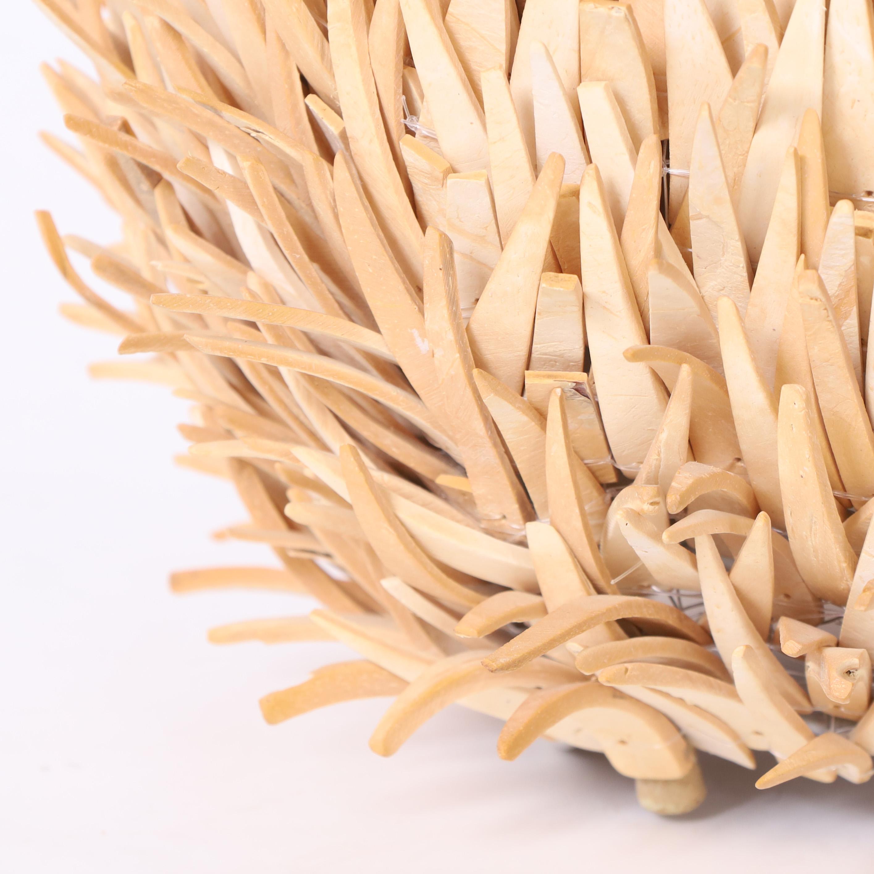 vintage sea urchin lamp