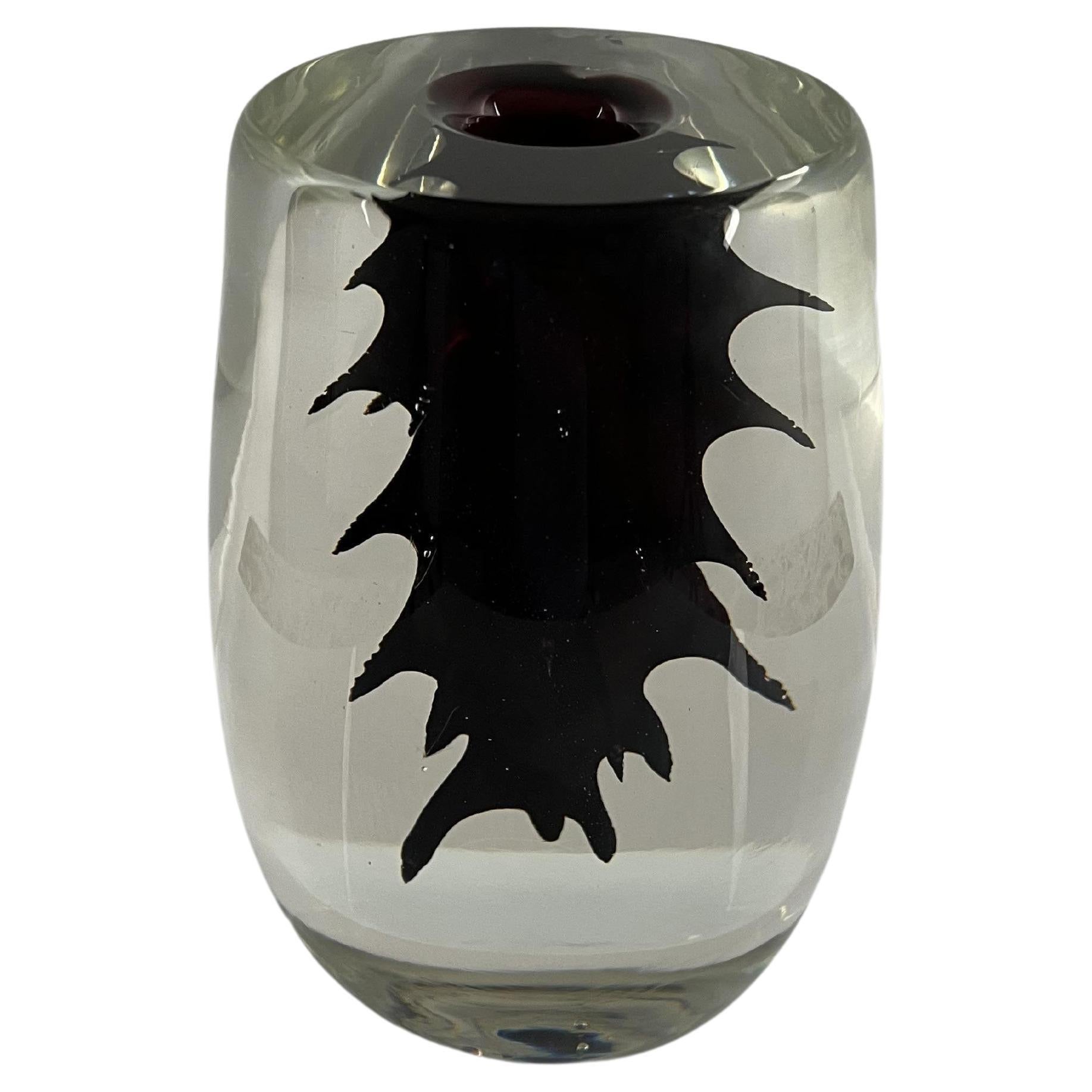 Seeigelvase aus Eco-Kristall von Nelson Figueiredo für BF Glass Studio im Angebot