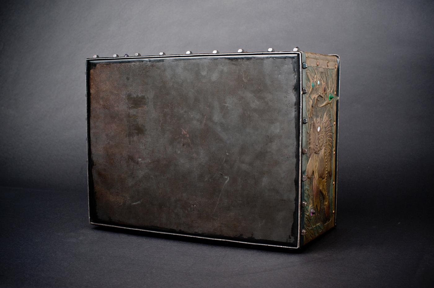 Art Nouveau Seabed Repoussé Box by Alfred Daguet For Sale 12