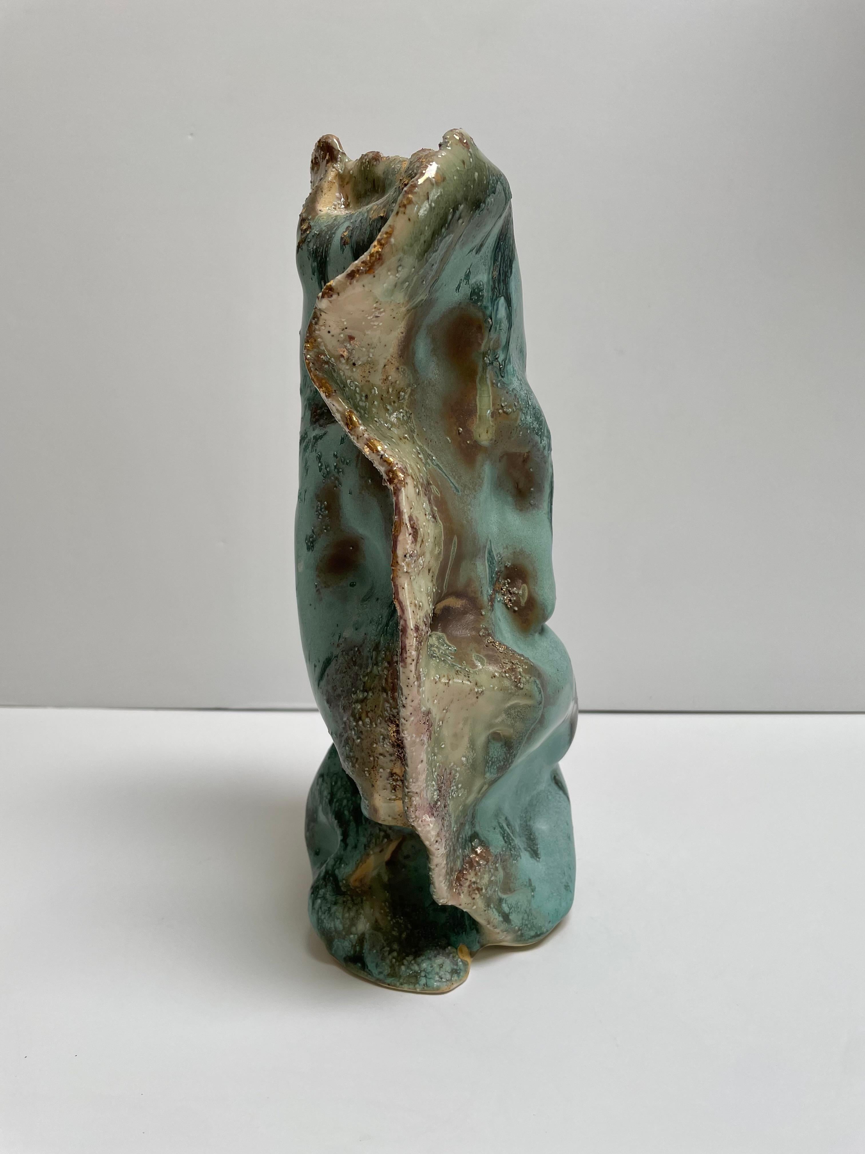 XXIe siècle et contemporain Sculptures - Vases en céramique : formes organiques biomorphes en vente
