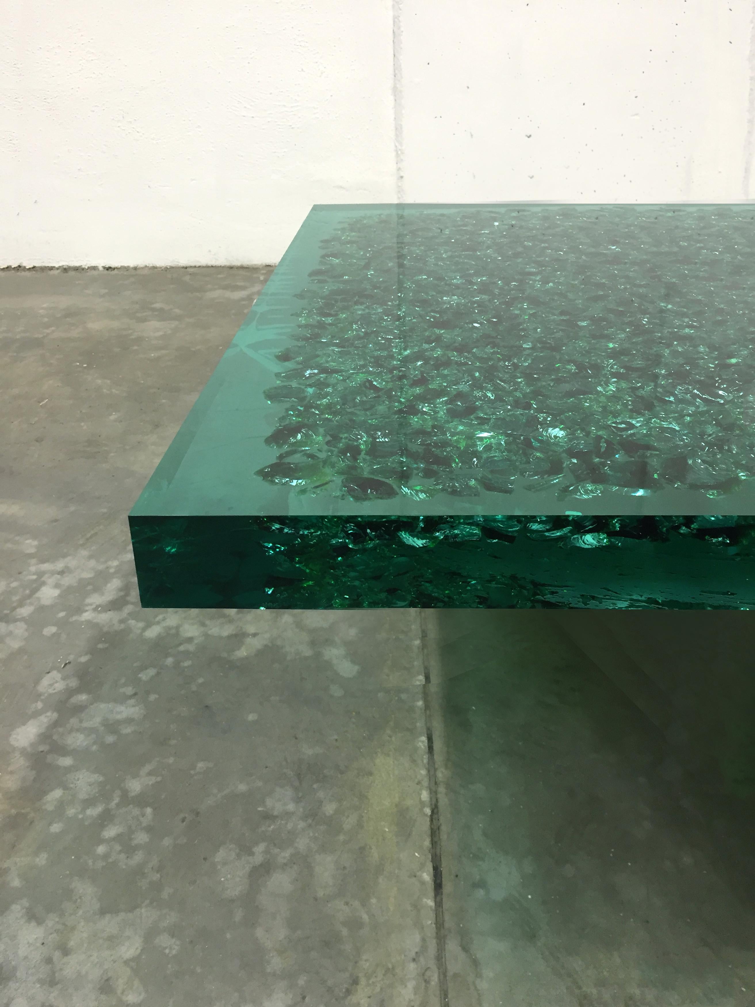 seafoam coffee table