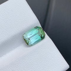 Seafoam Green Tourmaline Cushion Cut Natural Loose Gemstone for Fine Jewellery