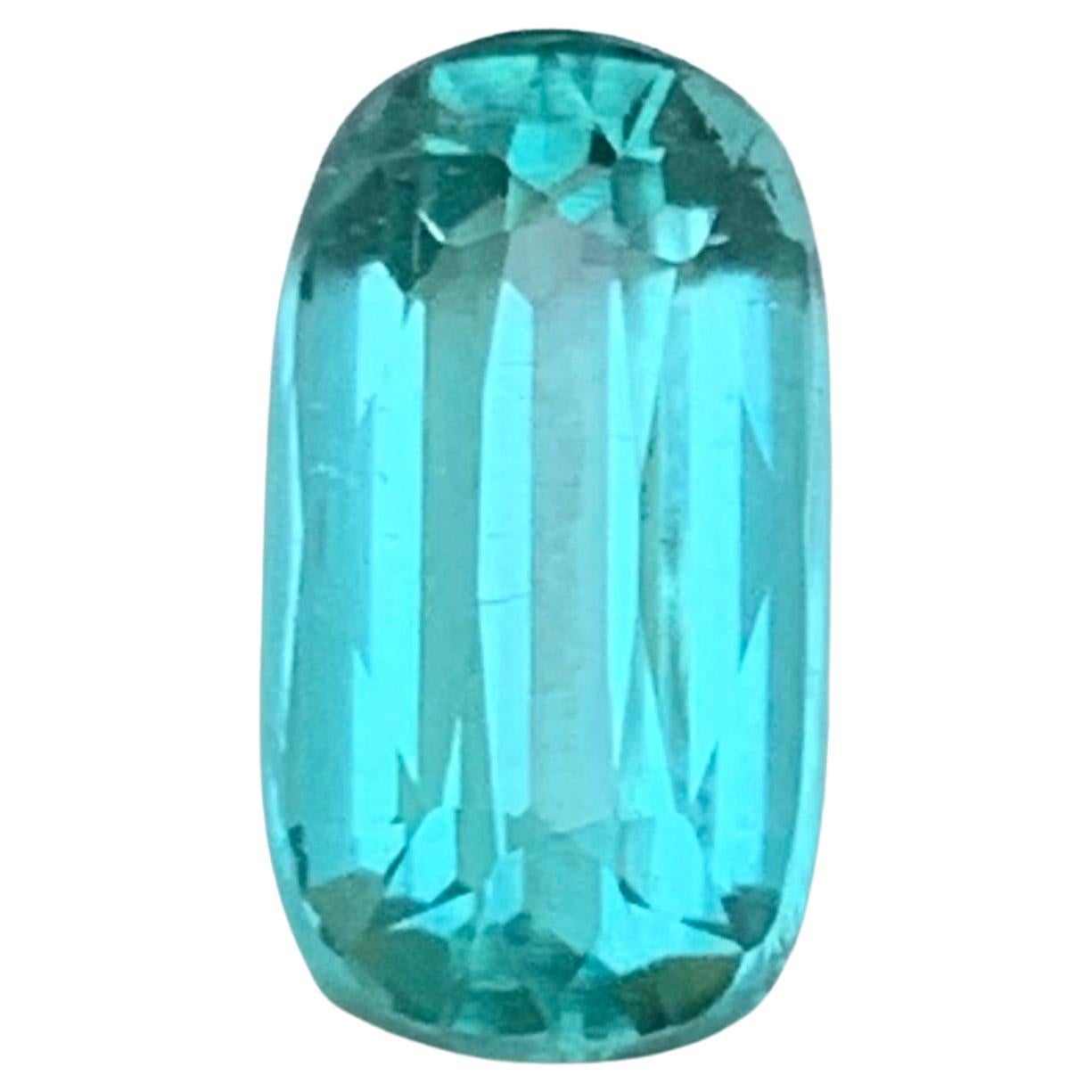 Seafoam Greenish Blue Tourmaline 3.53 Ct Natural Loose Gemstone Cushion Cut-Ring