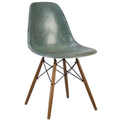 Vintage Seafoam Herman Miller Eames DSW Dining Side Shell Chair