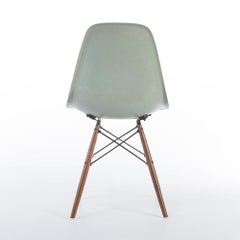 Seafoam Herman Miller Vintage Eames DSW Side Shell Chair