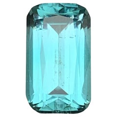 Seafoam Natural Tourmaline Cushion Cut 4.21 Carat Loose Gemstone for Ring