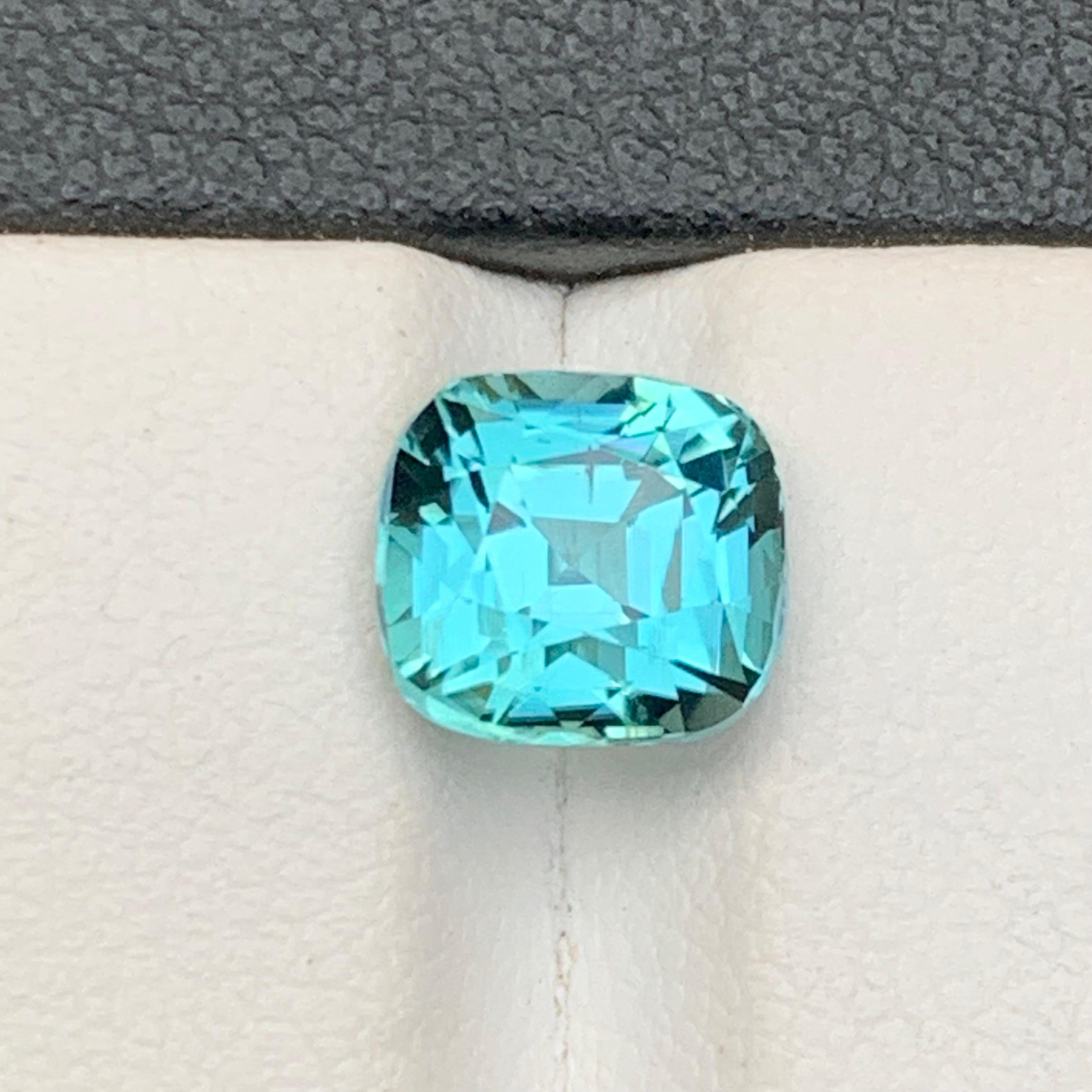 Rare Seafoam Natural Tourmaline Loose Gemstone for Ring, or any other Jewelry Setting-Cushion Cut from Kunar Afghanistan!!

💎 GEMSTONE TYPE: Tourmaline
⚖️ WEIGHT: 2.80 Carats
🪚 SHAPE & CUT: Square Cushion Cut
📏 SIZE (MM): 7.29 x 7.98 x 6.58
🌈
