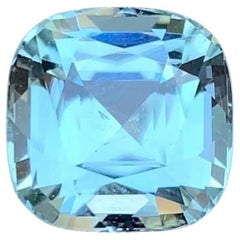 Seafoam Natural Tourmaline Ring, Pendant Gemstone 6 Ct Square Cushion Cut-Jewel