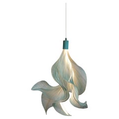 Seafoam Sirenetta Hand-Painted Pendant Lamp by Mirei Monticelli