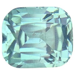 Seafoam Tourmaline 2.95 Carats Natural Loose Gemstone Cushion Cut