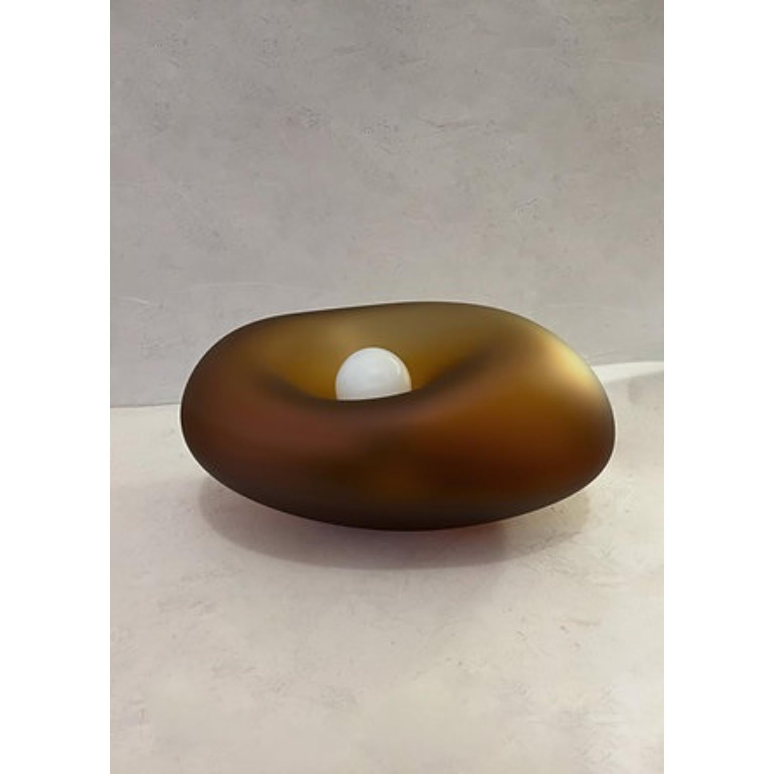 Postmoderne Lampe à fumer en verre de mer de Milena Kling en vente