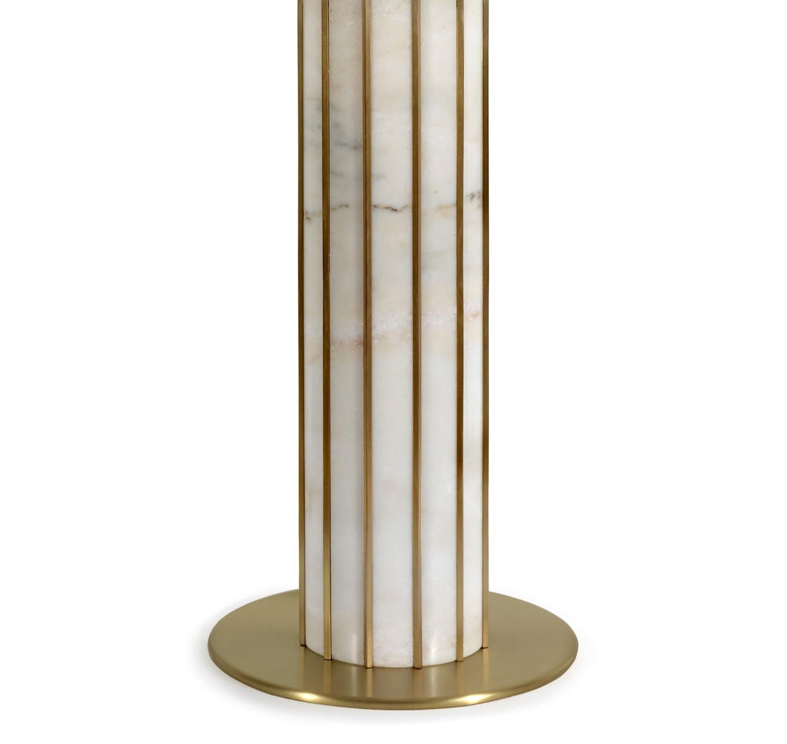 Seagram Estremoz Marmor-Tischlampe von InsidherLand, Seagram (Postmoderne) im Angebot