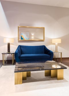 Seagram Table Lamp, Nero Marquina & Brass, InsidherLand by Joana Santos Barbosa