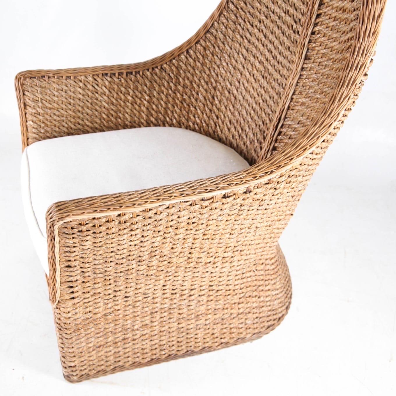 Sessel aus Seegras im Angebot 2
