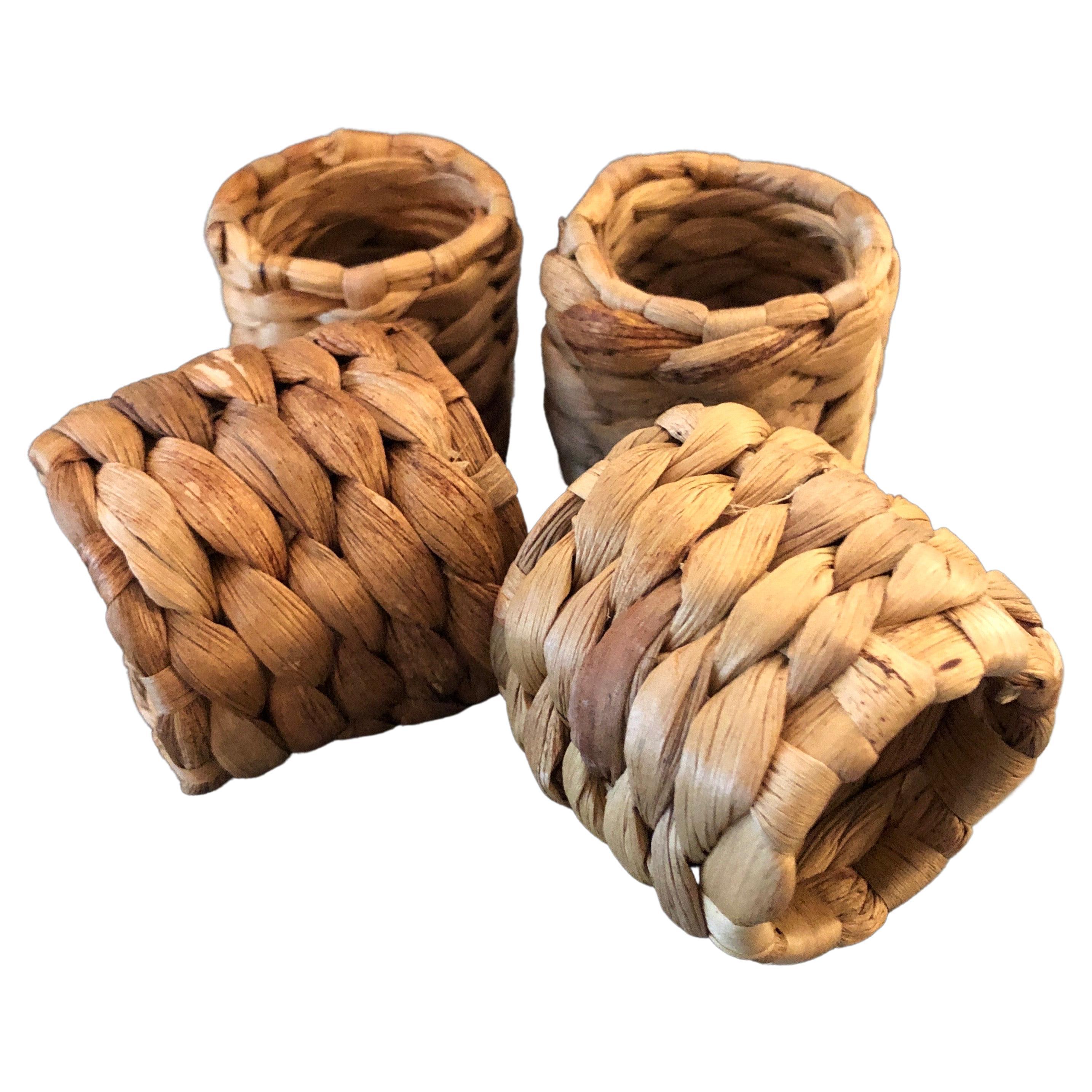 Seagrass Set of Four Woven Napkin Holders