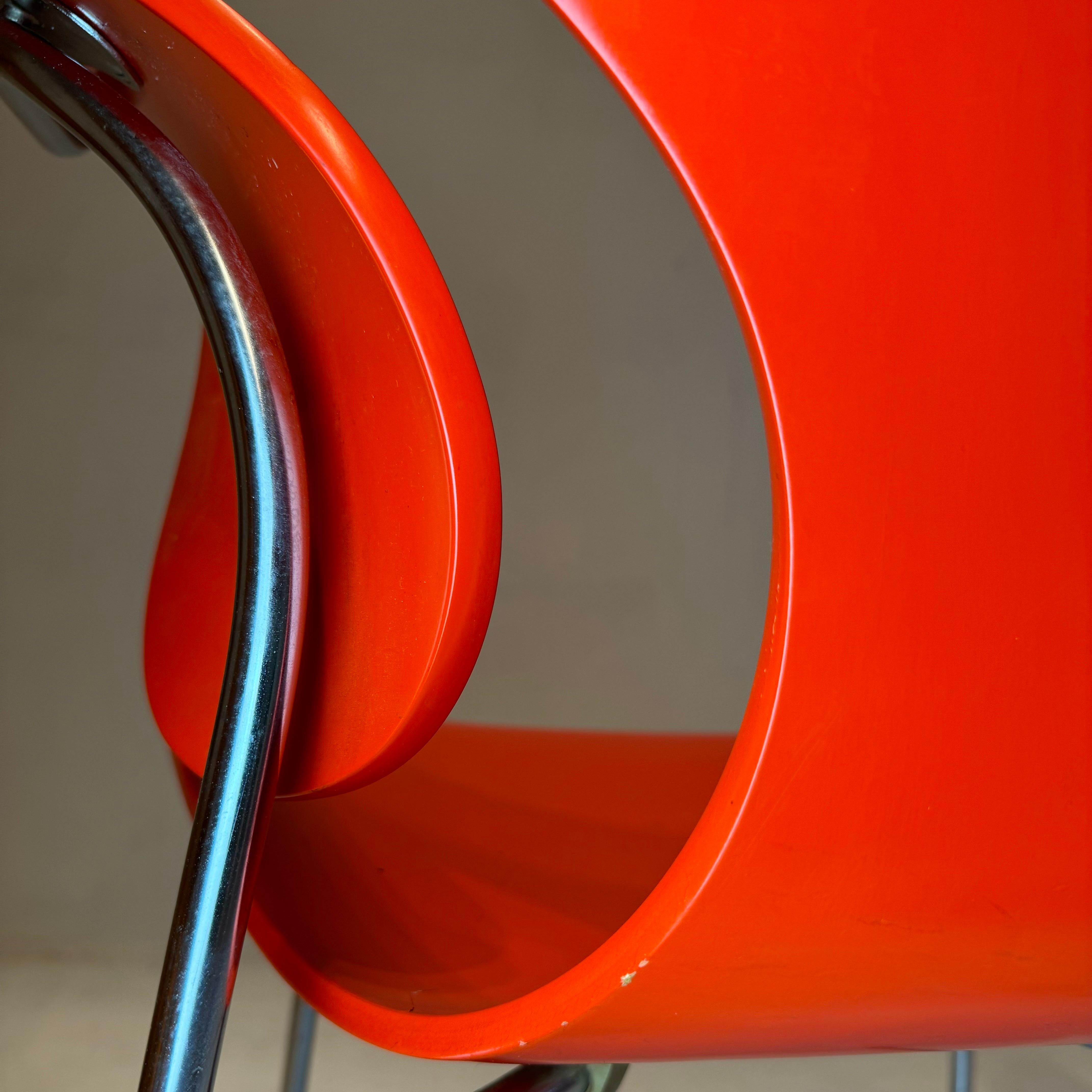Sedia con braccioli Seagull 3208 di Arne Jacobsen per Fritz Hansen, Danimarca 1972. in vendita 3