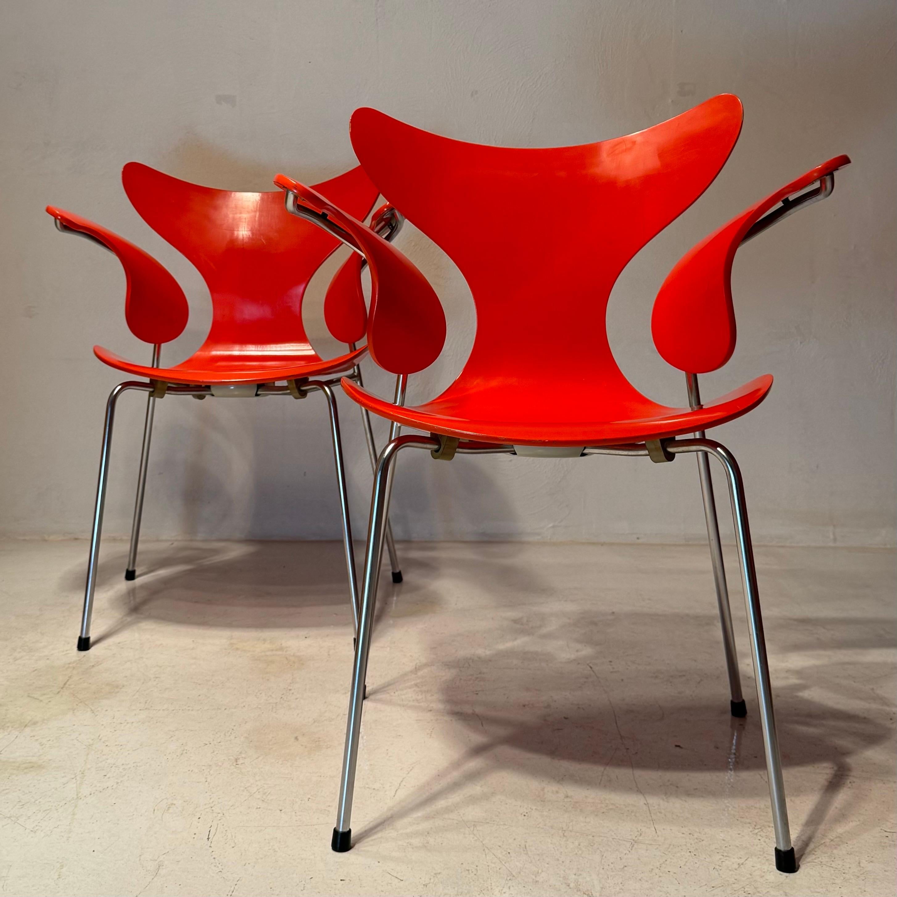 Sedia con braccioli Seagull 3208 di Arne Jacobsen per Fritz Hansen, Danimarca 1972. in vendita 7