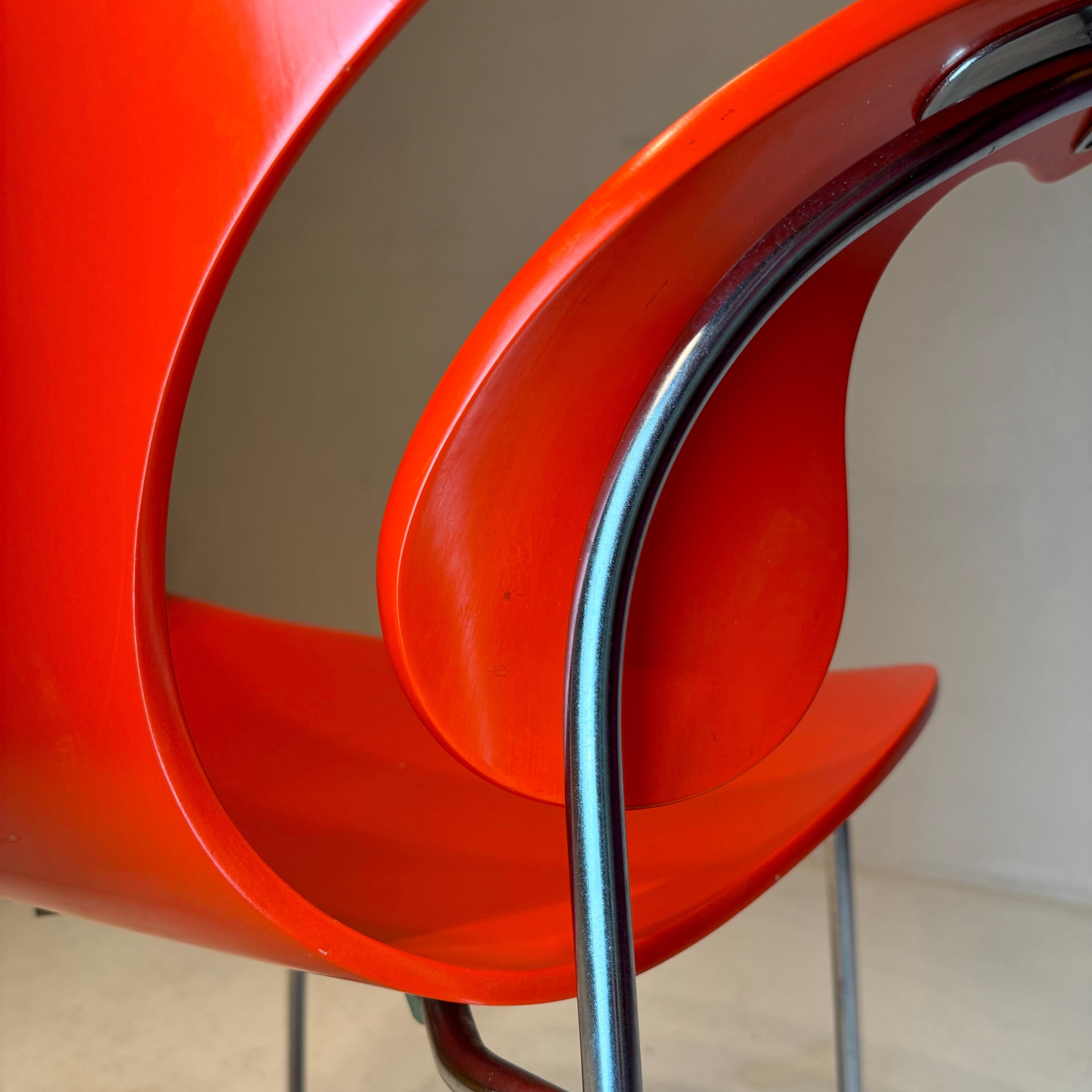 Sedia con braccioli Seagull 3208 di Arne Jacobsen per Fritz Hansen, Danimarca 1972. in vendita 2