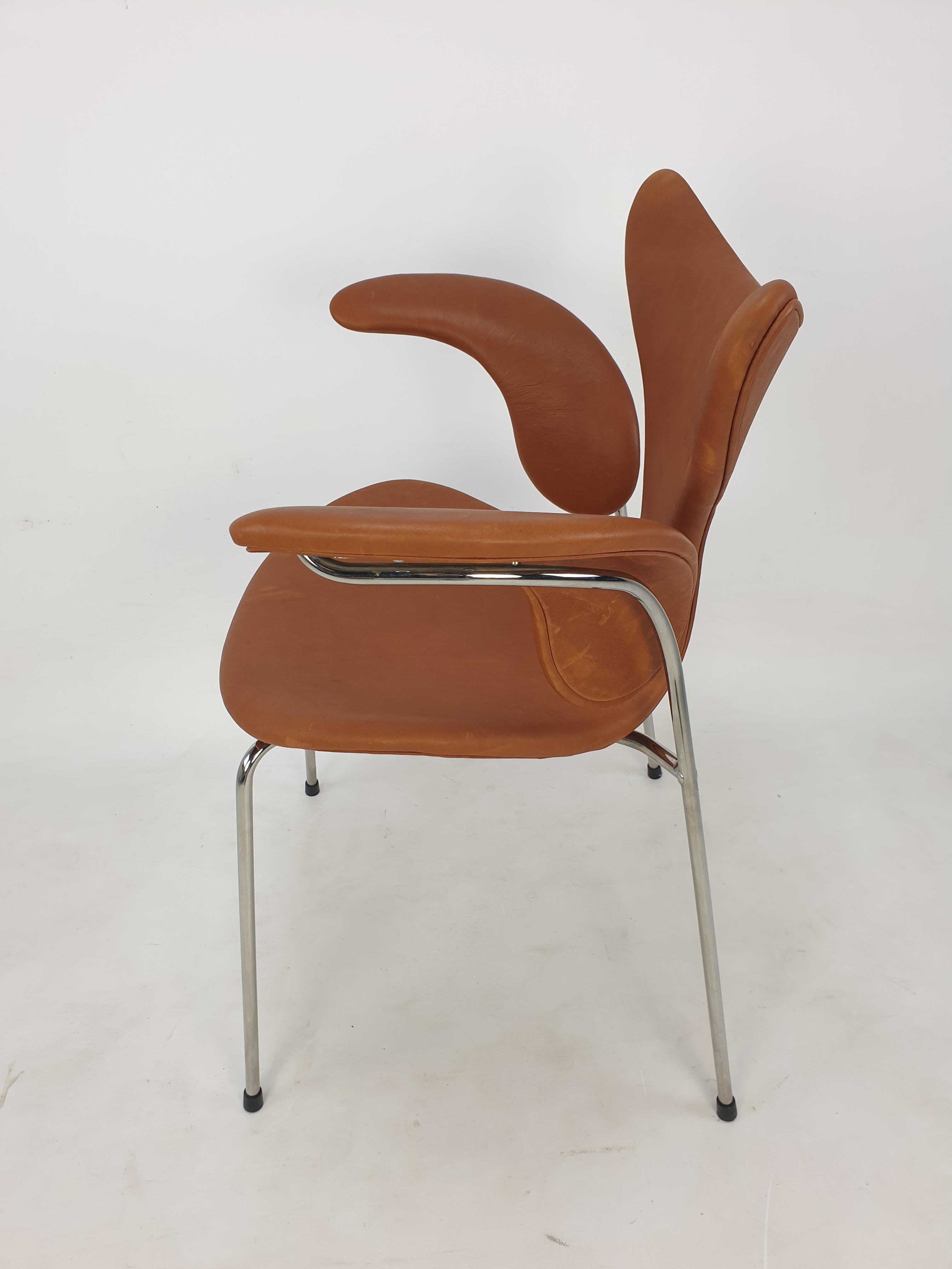Chaise mouette d'Arne Jacobsen pour Fritz Hansen, années 1960 Excellent état - En vente à Oud Beijerland, NL