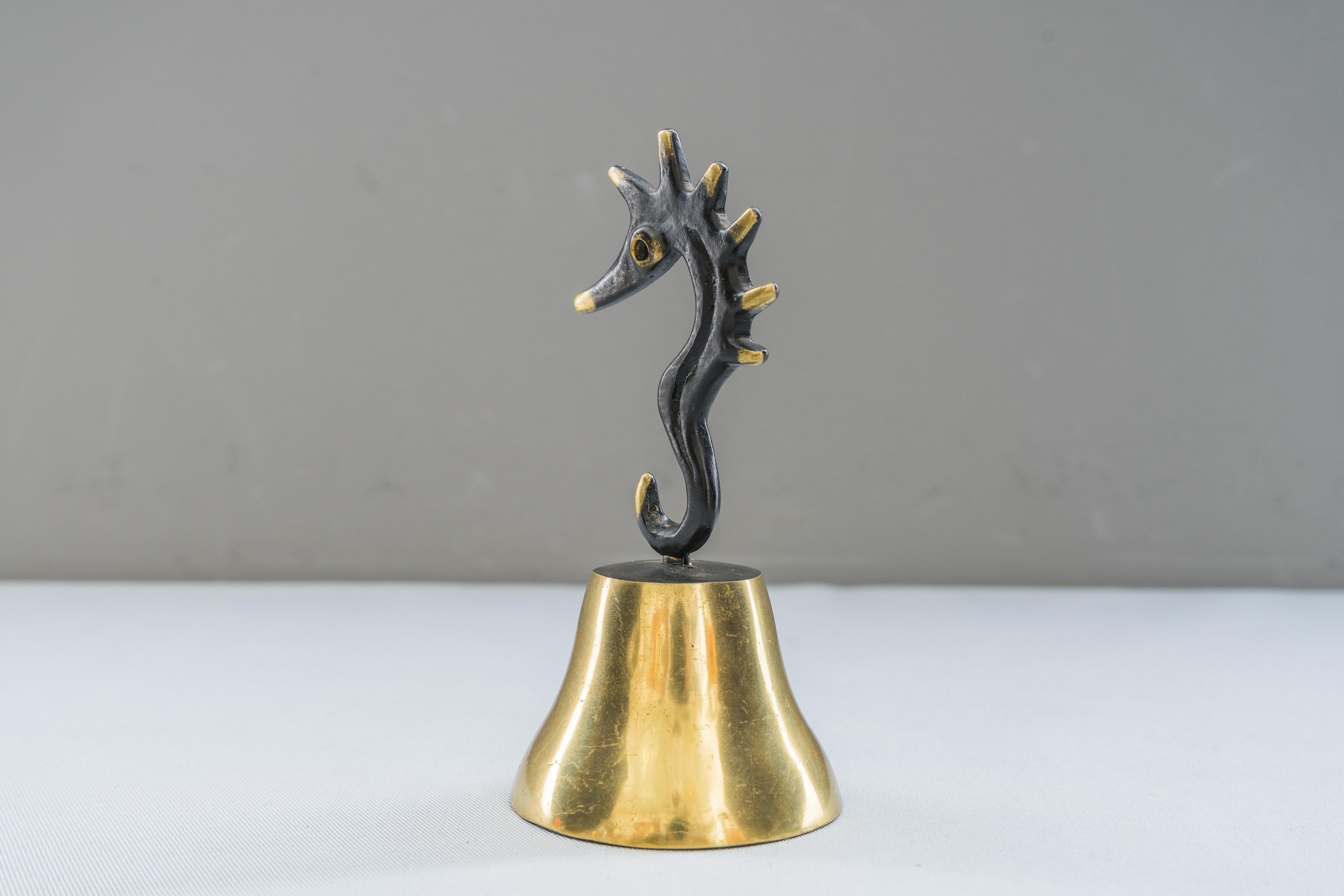 Seahorse Bell by Walter Bosse, circa 1950s In Good Condition In Wien, AT