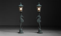 Seahorse Floor Lamps, France circa 1970