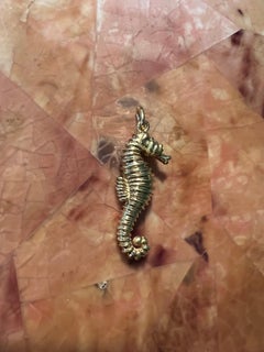 Seahorse Gold Charm Pendant