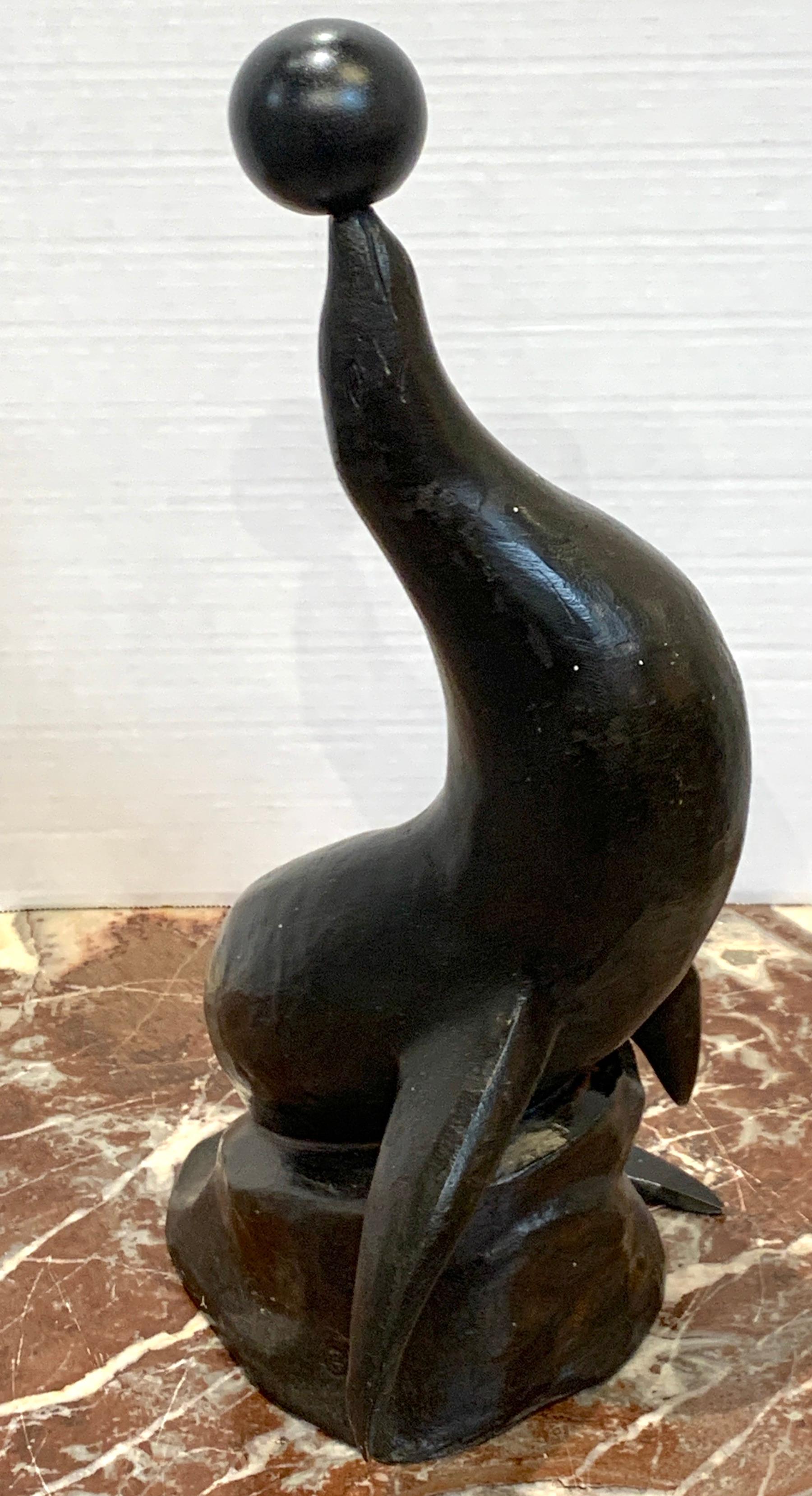 Art Deco Seal, 1930 by Rueben Nakian For Sale