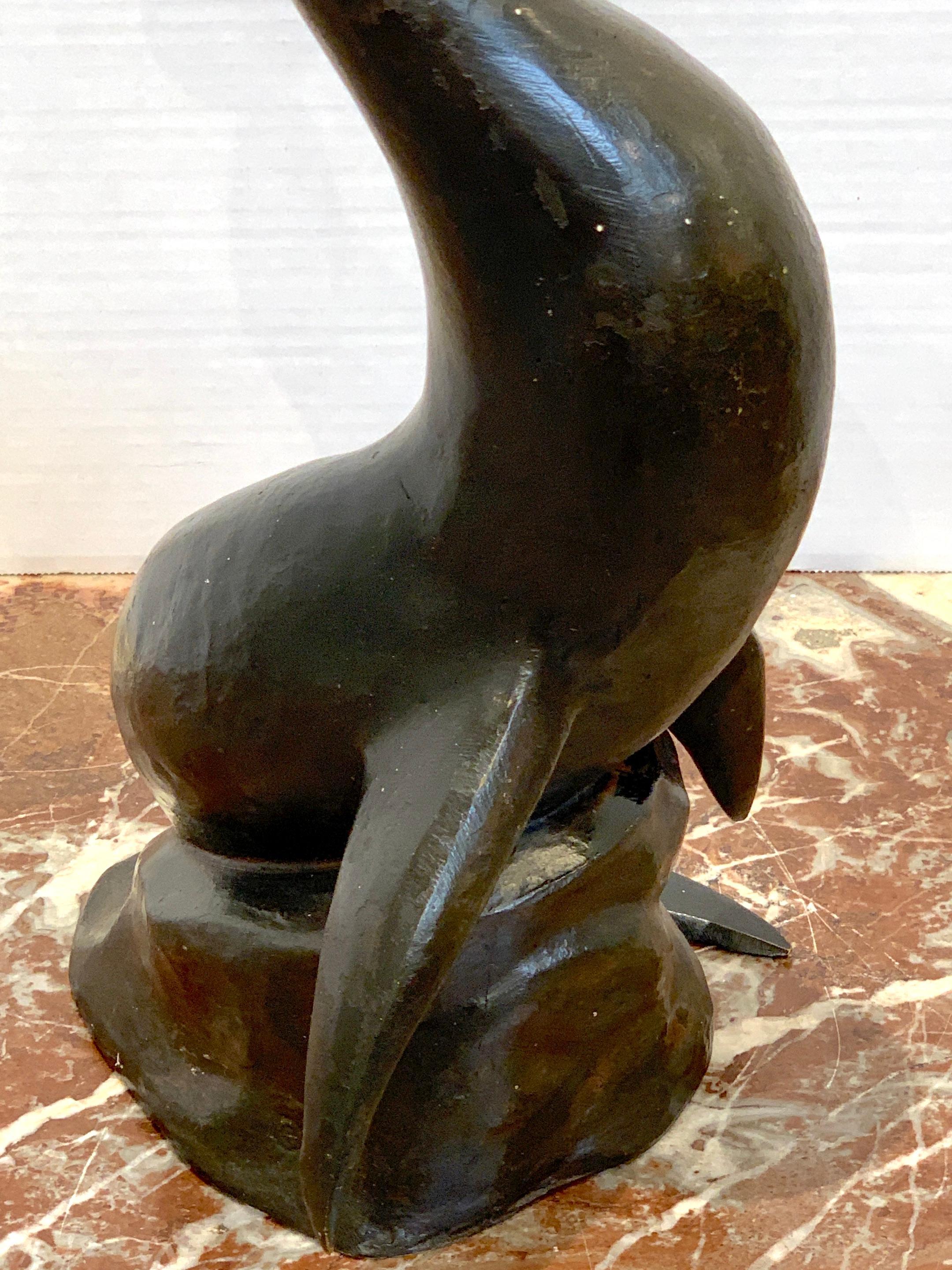 Bronze Seal, 1930 by Rueben Nakian For Sale