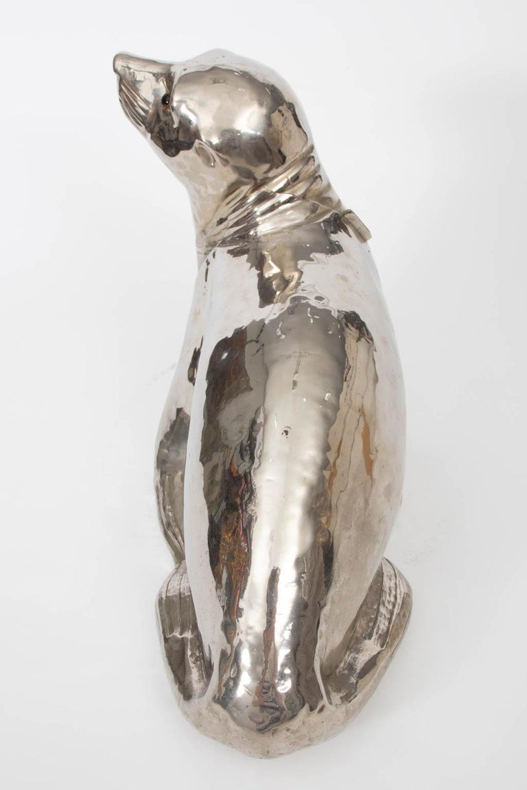 Seal Shaped Ice Bucket by Franco Lapini at 1stDibs