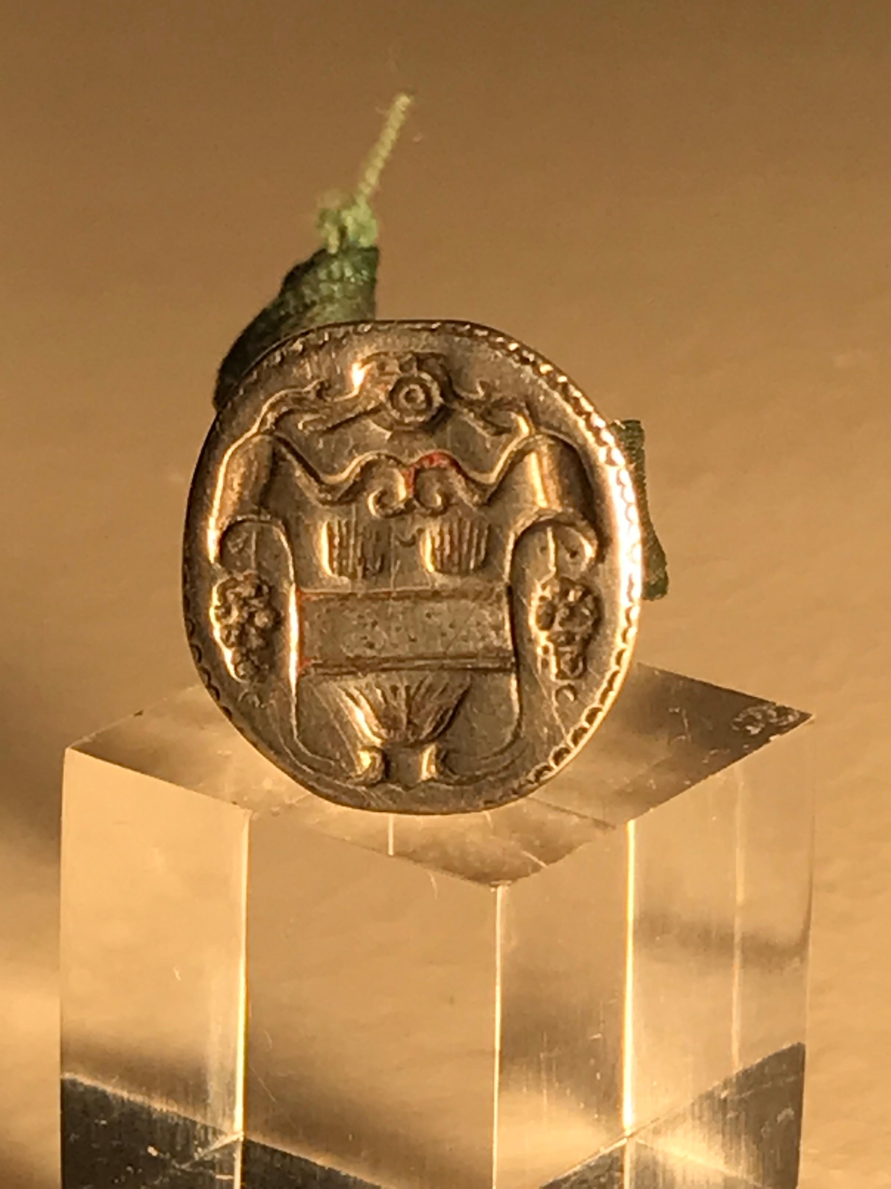 Siegel-Silber-Wappenmantel 17 Jahrhundert (Barock) im Angebot