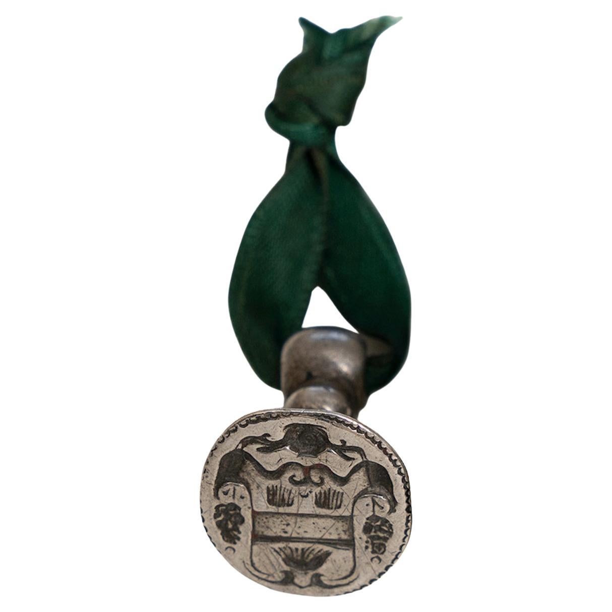Sello Escudo de Plata Siglo 17 en venta
