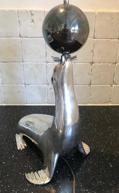 Lampe de table Seal, Espagne, années 1960