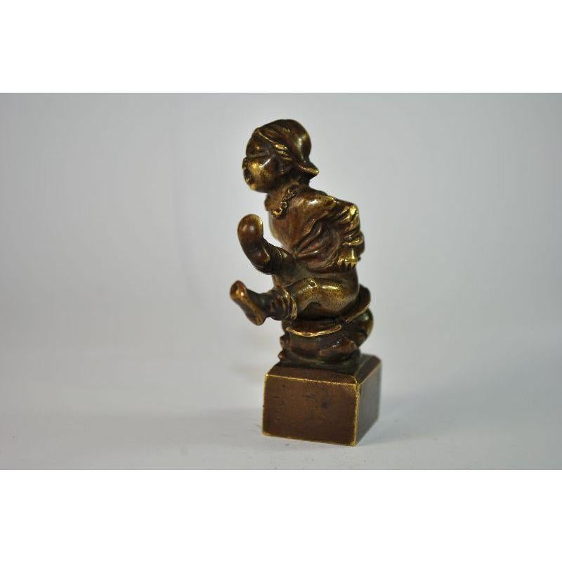 Seal to Seal 'Seal' in Vienna Bronze Karl Cauba In Good Condition For Sale In Marseille, FR