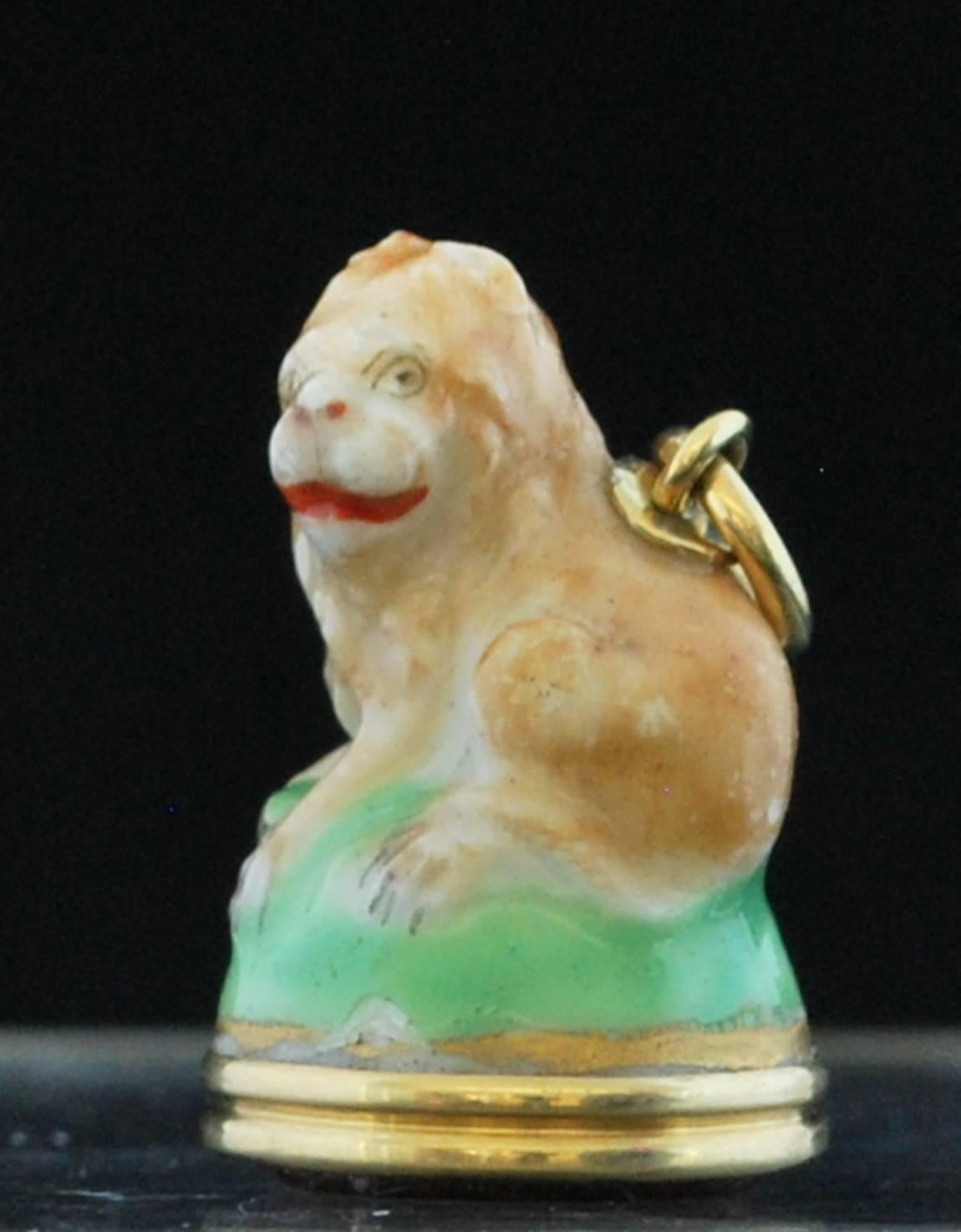 Sello en forma de león, Chelsea, hacia 1755 Moldeado en venta