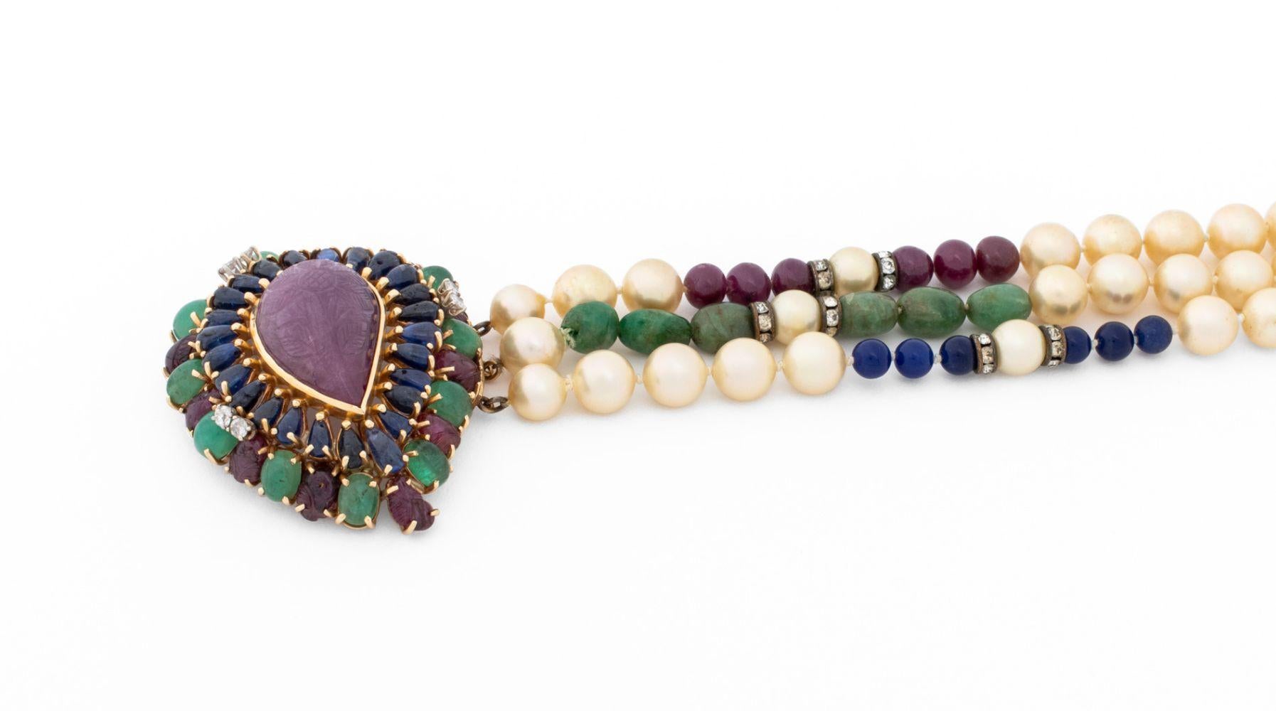 Collana di perle Seaman Schepps in oro 14K in vendita 4