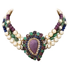 Collana di perle Seaman Schepps in oro 14K