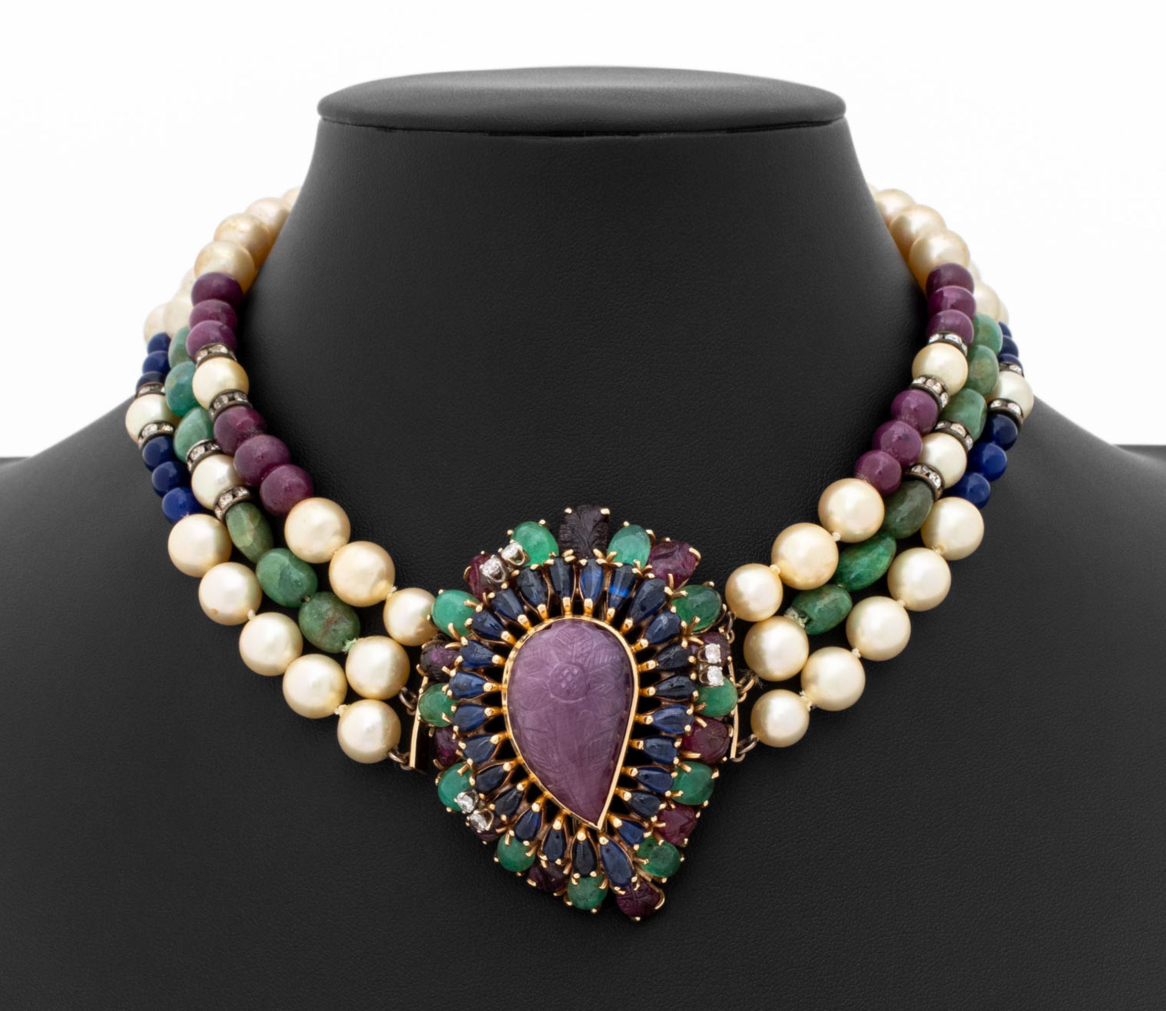 Collana di perle Seaman Schepps in oro 14K