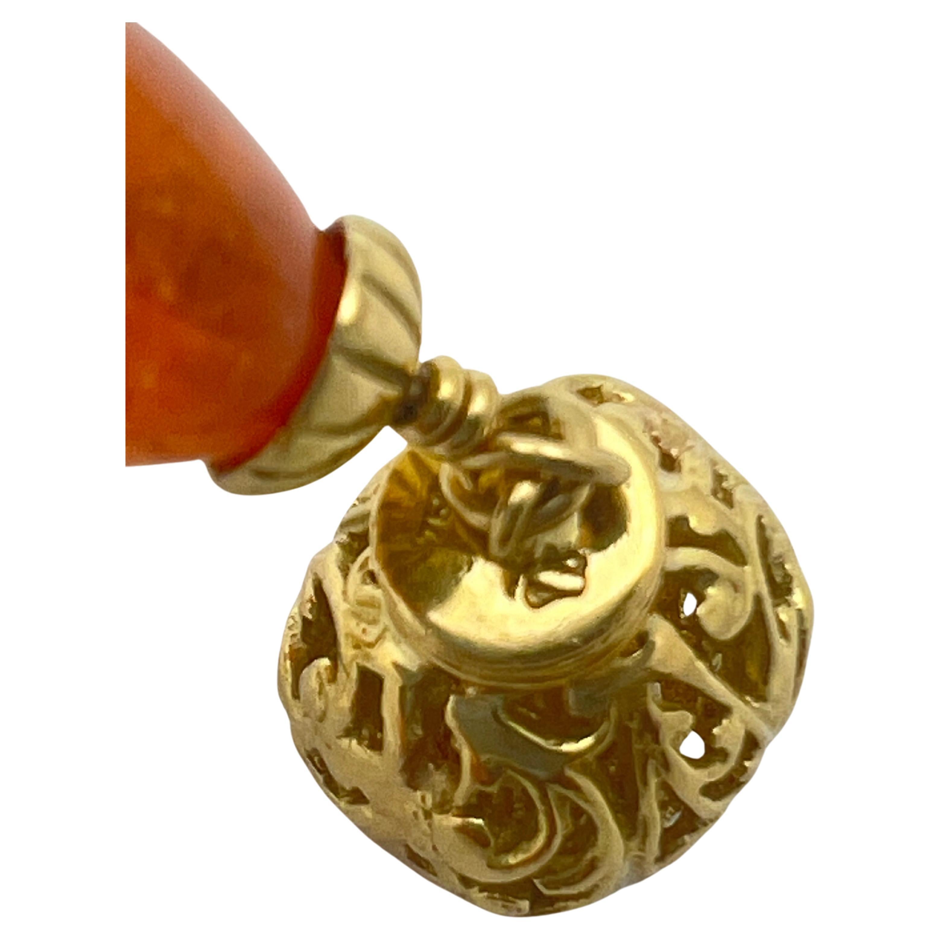 Seaman Schepps 18k Gold Multi-Gemstone Baroque Bead Necklace 3