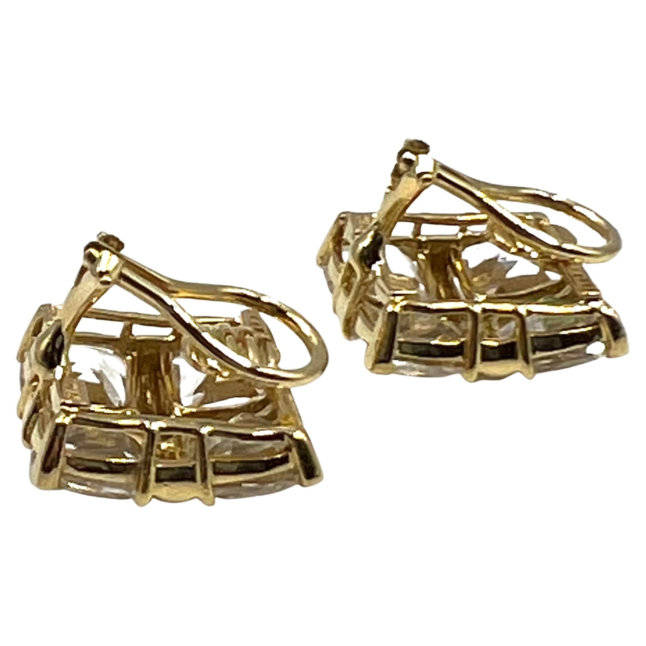 Modern Seaman Schepps 18K Gold Rock Crystal 